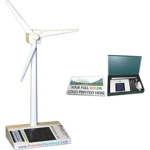 Desktop Wind Turbines, Custom Printed With Your Logo!