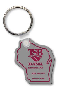 South Carolina State Shaped Key Tags, Custom Printed With Your Logo!