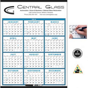 Custom Printed Span A Year Laminated Commercial Calendars