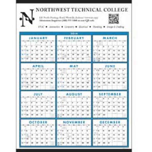 Custom Printed Span A Year Non Laminated Commercial Calendars
