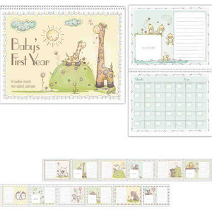 Spanish Babys First Year Appointment Calendars, Custom Designed With Your Logo!