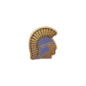 Custom Printed Spartan Mascot Pins