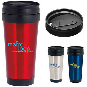 Specially Priced Travel Mugs, Custom Printed With Your Logo!
