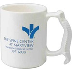 Custom Decorated Spinal Bone Handle Shaped Mugs