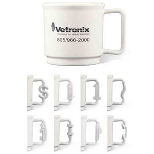 Custom Printed Spinal Column Handle Stackable Mugs