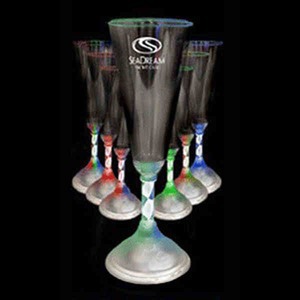 Spiral Flute Crystal Gifts, Custom Imprinted With Your Logo!