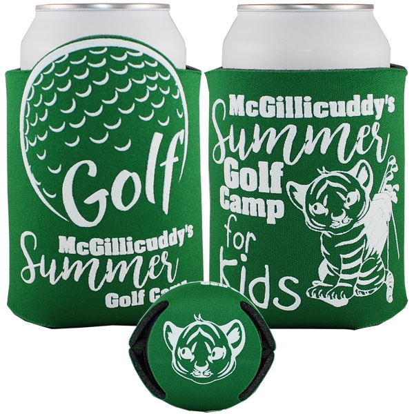 Baseball Sport Theme Can Coolers, Custom Imprinted With Your Logo!