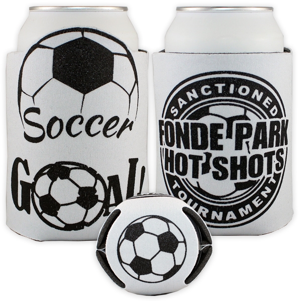 Basketball Sport Theme Can Coolers, Custom Imprinted With Your Logo!