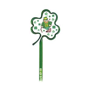 St. Patrick's Day Holiday Bent Pens, Customized With Your Logo!