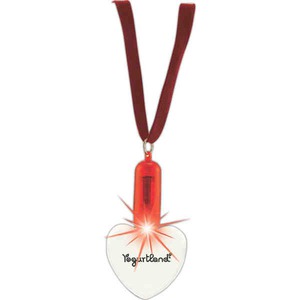 St. Valentine's Day Heart Shaped Light-up Pendants, Custom Printed With Your Logo!