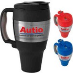 Custom Printed Stainless Steel Keg Shaped Travel Mugs