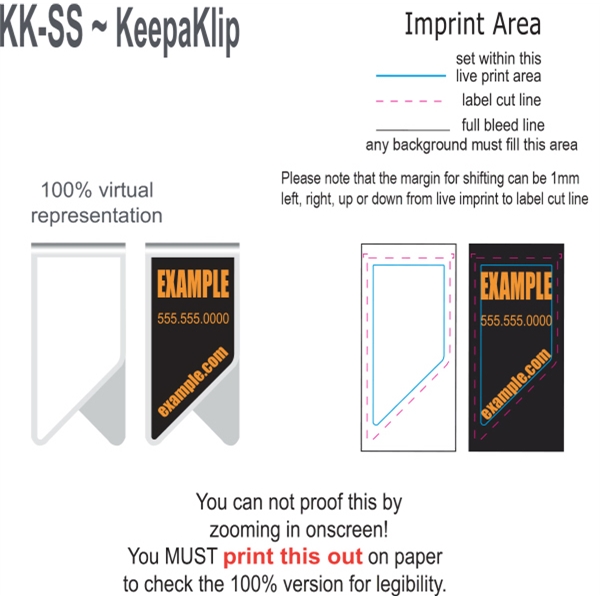 Stainless Steel Keepaklip Paperclips, Custom Printed With Your Logo!