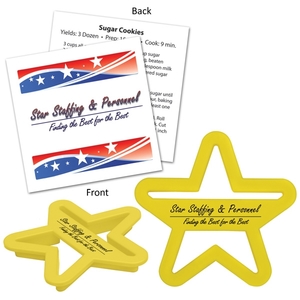 Star Shaped Plastic Cookie Cutters, Custom Printed With Your Logo!