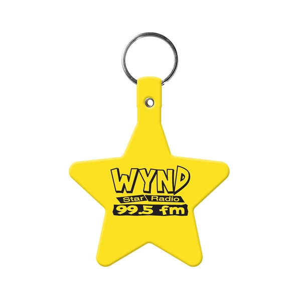 Star Shaped Key Tags, Custom Printed With Your Logo!