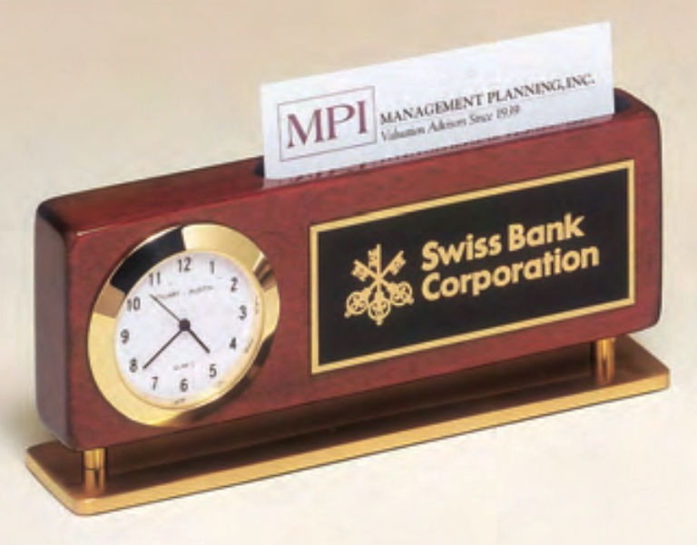 Tropar Airflyte Series Desk Name Plate Holders, Custom Imprinted With Your Logo!