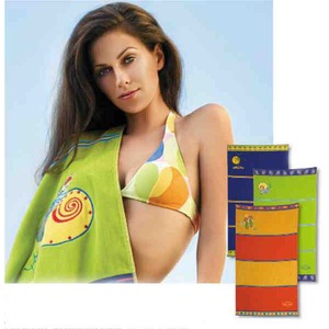 Stock Applique Beach Towels, Customized With Your Logo!