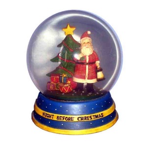 Stock Holiday Snow Globes, Custom Imprinted With Your Logo!