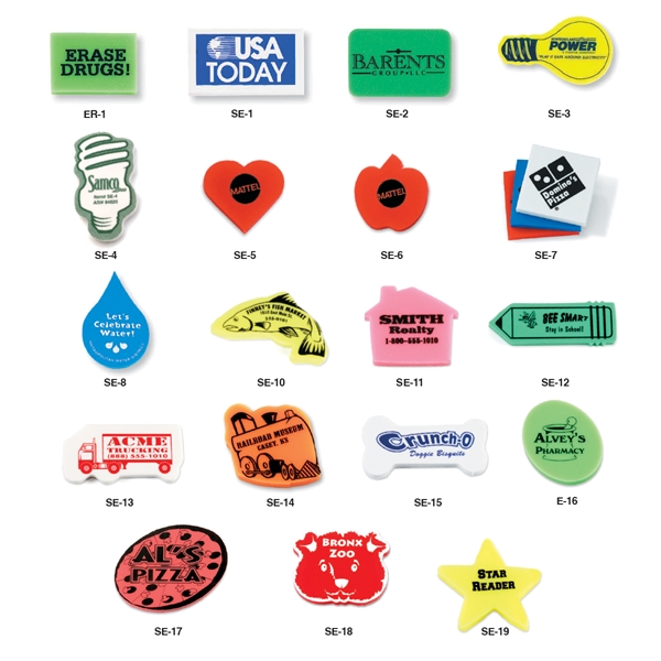 Bone Shaped Erasers, Custom Imprinted With Your Logo!