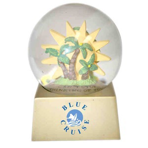 Stock Travel Snow Globes, Custom Designed With Your Logo!