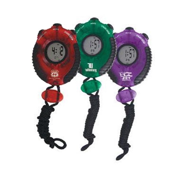 Plastic Alarm Stopwatches, Custom Printed With Your Logo!