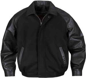 Custom Printed Storm Rhodes Melton Leather Club Jackets