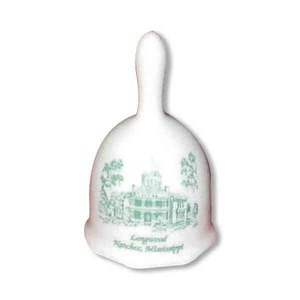 Custom Printed Straight Handle Ceramic Porcelain Bells