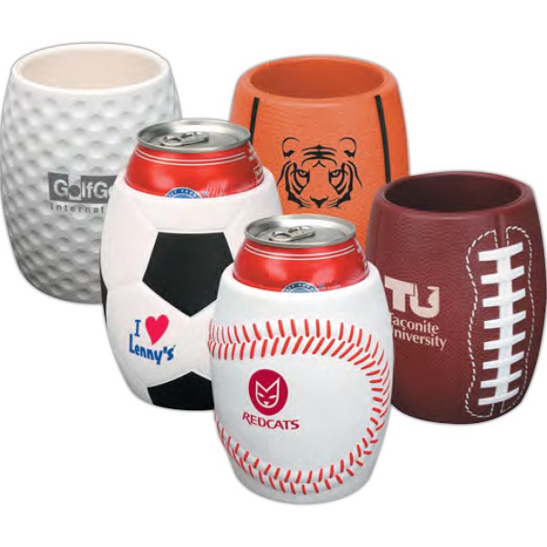 Custom Printed Baseball Can Coolers