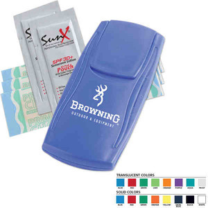 Sun Care First Aid Kits For Under A Dollar, Custom Imprinted With Your Logo!