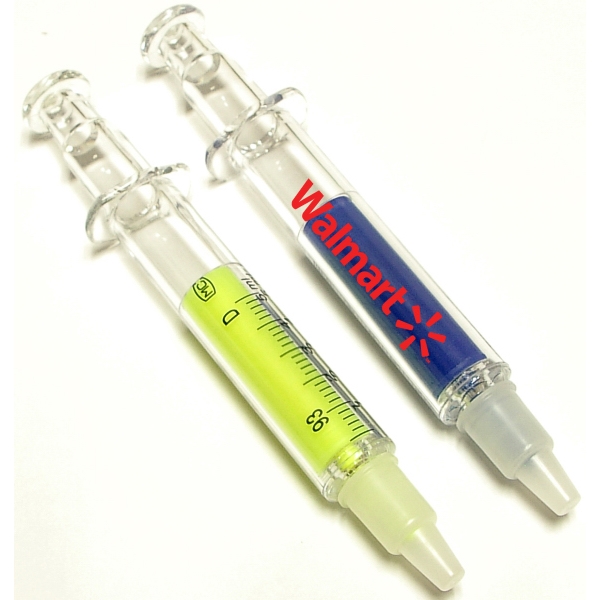 Custom Printed Syringe Shaped Highlighters
