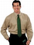 Custom Printed Blue Generation Men's Tan Twill Shirts