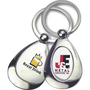 Custom Printed Star Shaped Silver Key Tags