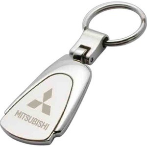 Teardrop Shaped Silver Key Tags, Custom Decorated With Your Logo!