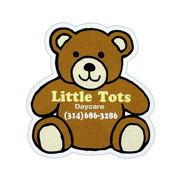 Canadian Manufactured Teddy Bear Stock Shaped Magnets, Custom Made With Your Logo!