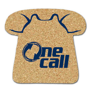 Telephone Shaped Cork Coasters, Custom Printed With Your Logo!