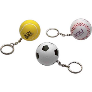 Tennis Ball Shaped Keychains, Custom Made With Your Logo!
