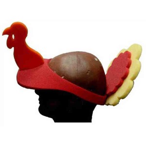 Thanksgiving Holiday Foam Visor Headwear, Custom Imprinted With Your Logo!