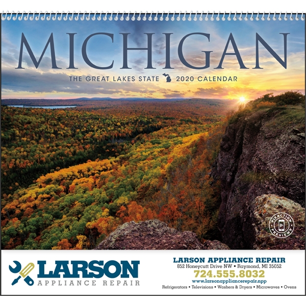 Michigan Appointment Calendars, Customized With Your Logo!
