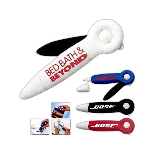 3 Day Service 3-in-1 CD Pens, Custom Imprinted With Your Logo!