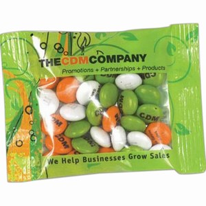 Three Quarter Ounce Imprint Full Color M&M Chocolate Candy Packages, Custom Printed With Your Logo!