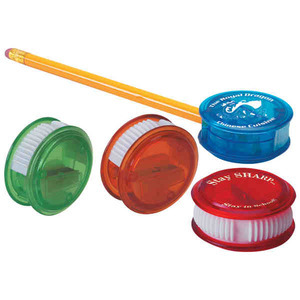 Thumb Slide Pencil Sharpeners, Custom Printed With Your Logo!