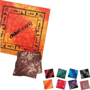 Tie Dye Handkerchiefs, Custom Decorated With Your Logo!