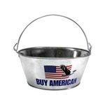 Personalized 7 Quart Tin Buckets