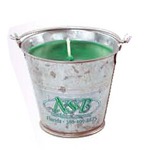 Custom Printed Tin Pail Candles
