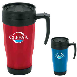 Translucent See Through Color Travel Mugs, Custom Printed With Your Logo!