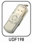 Custom Imprinted Transparent Revolving Cap USB Drives