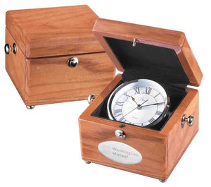 Treasure Chest Clocks, Custom Printed With Your Logo!