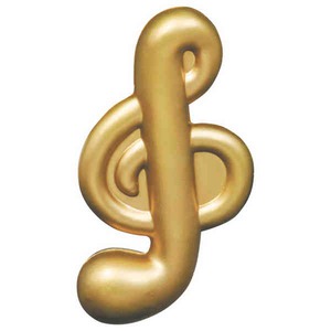 Treble Clef Shaped Stress Relievers, Customized With Your Logo!