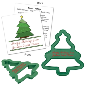 Custom Imprinted Tree Shaped Plastic Cookie Cutters