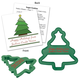 Tree Shaped Plastic Cookie Cutters, Custom Imprinted With Your Logo!