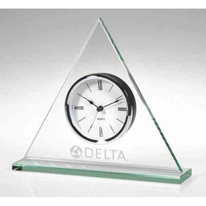 Triangle Shaped Clocks, Custom Printed With Your Logo!